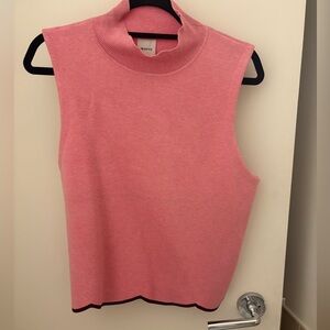 Maeve Scalloped Turtleneck Sweater Tank Top